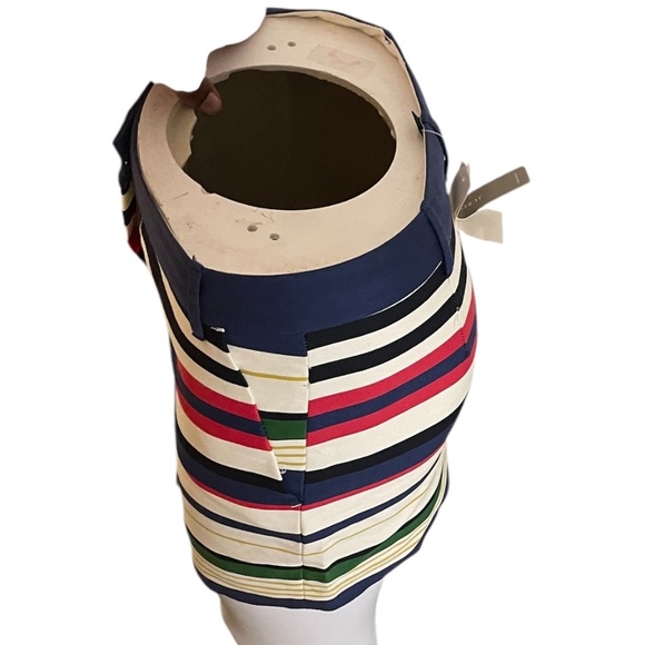 NWT J.Crew Madewell Multi-Stripe Nautical Mini skirt, Size 00 - Picture 8 of 11
